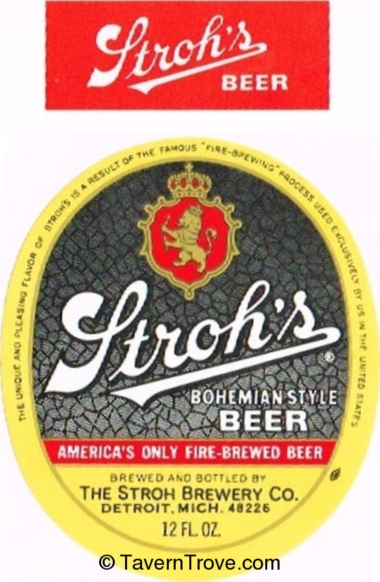 Stroh's Bohemian Style Beer