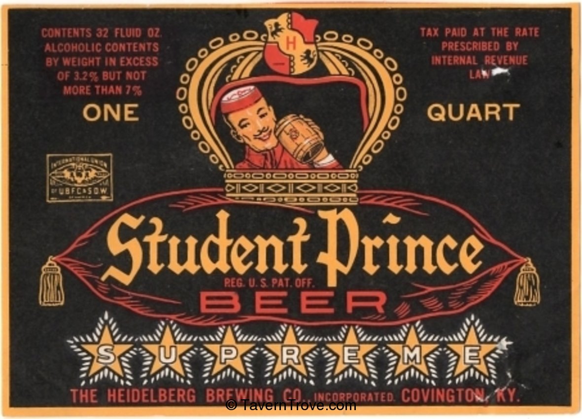 Student Prince Supreme Beer