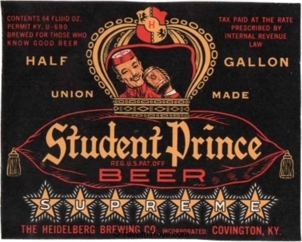 Student Prince Supreme Beer