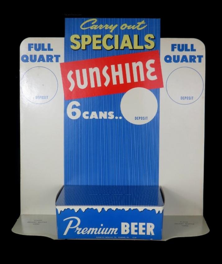 Sunshine Beer Cardboard