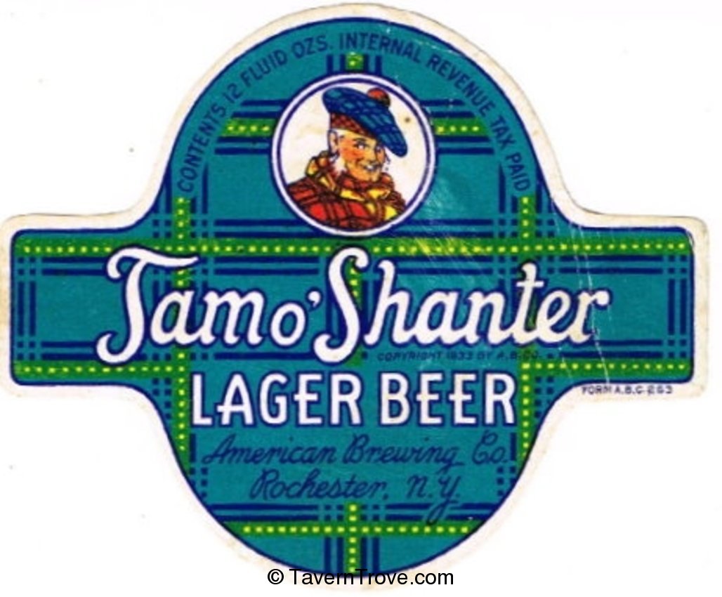 Tam o' Shanter Lager Beer