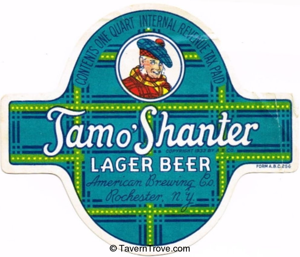 Tam o' Shanter Lager Beer