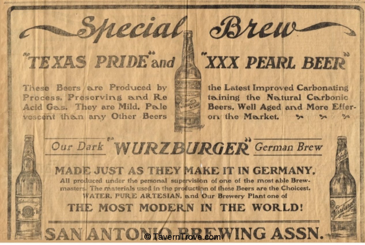 Taxas Pride/XXX Pearl Lager Beer