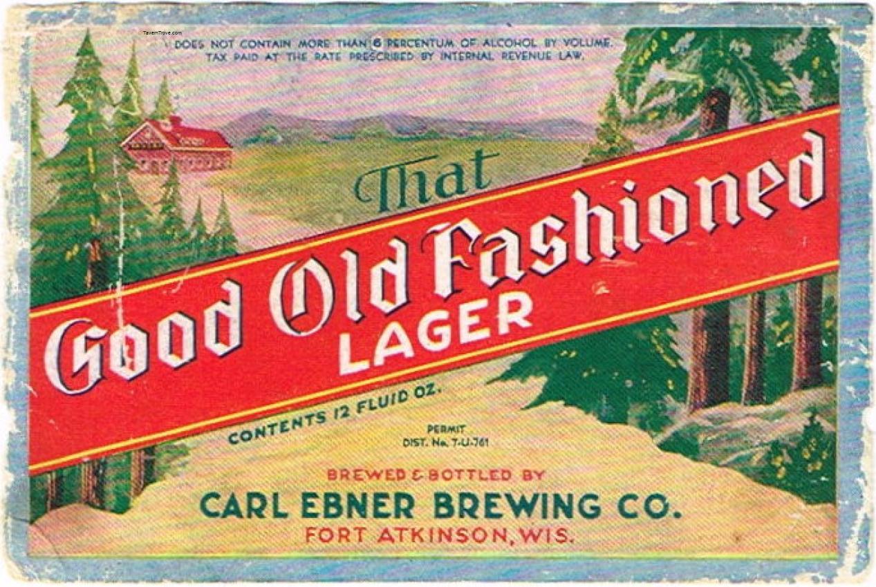 That Good Old Fashioned Lager Beer