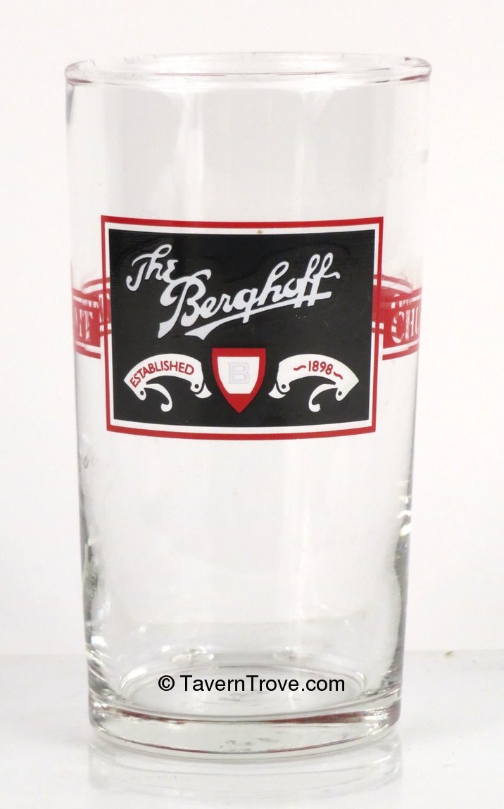 Item #16456 1965 The Berghoff Straight Sided ACL Drinking Glass