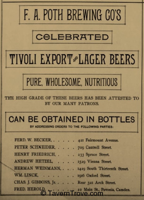 Tivoli Export Beer