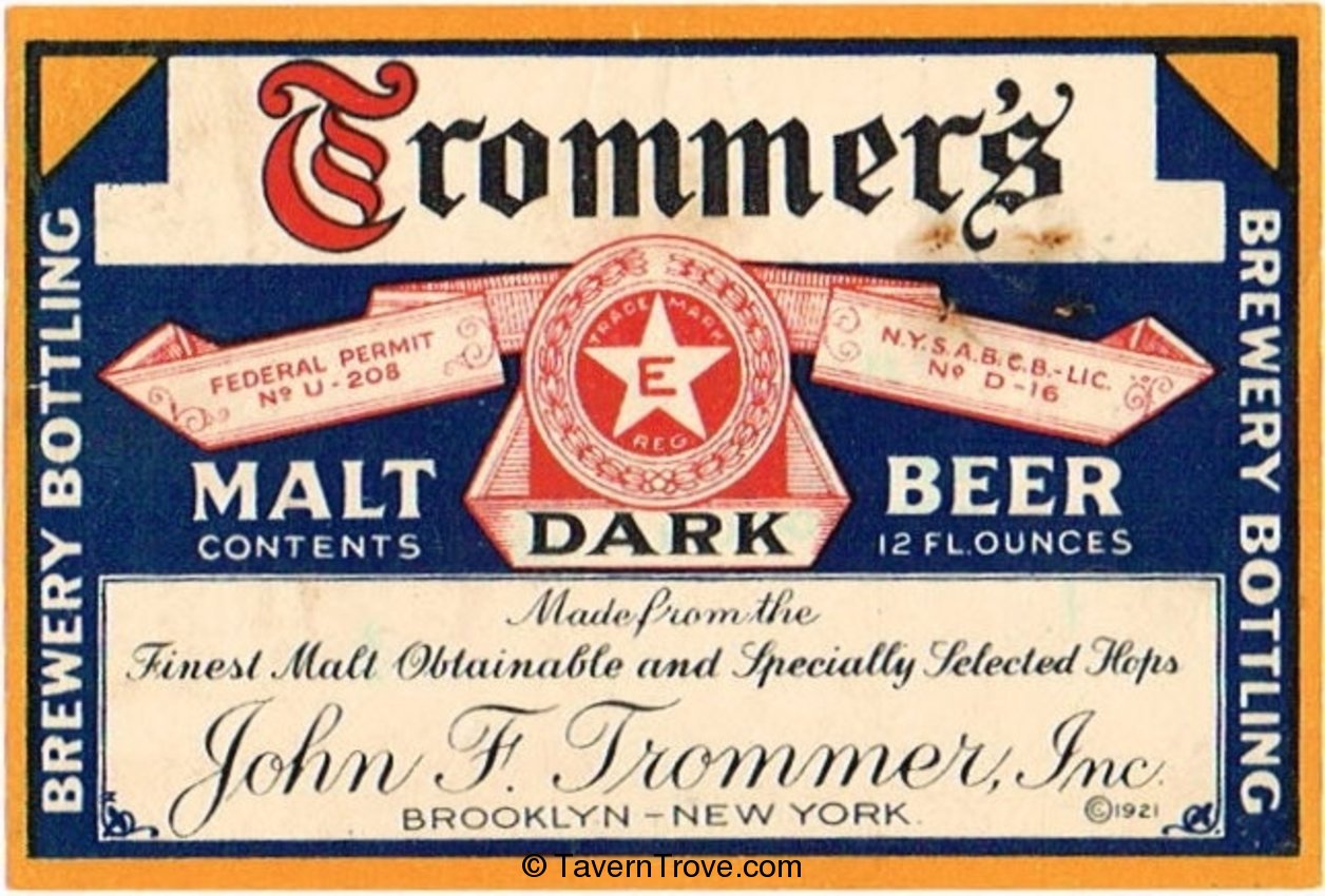 Trommer's Dark Beer