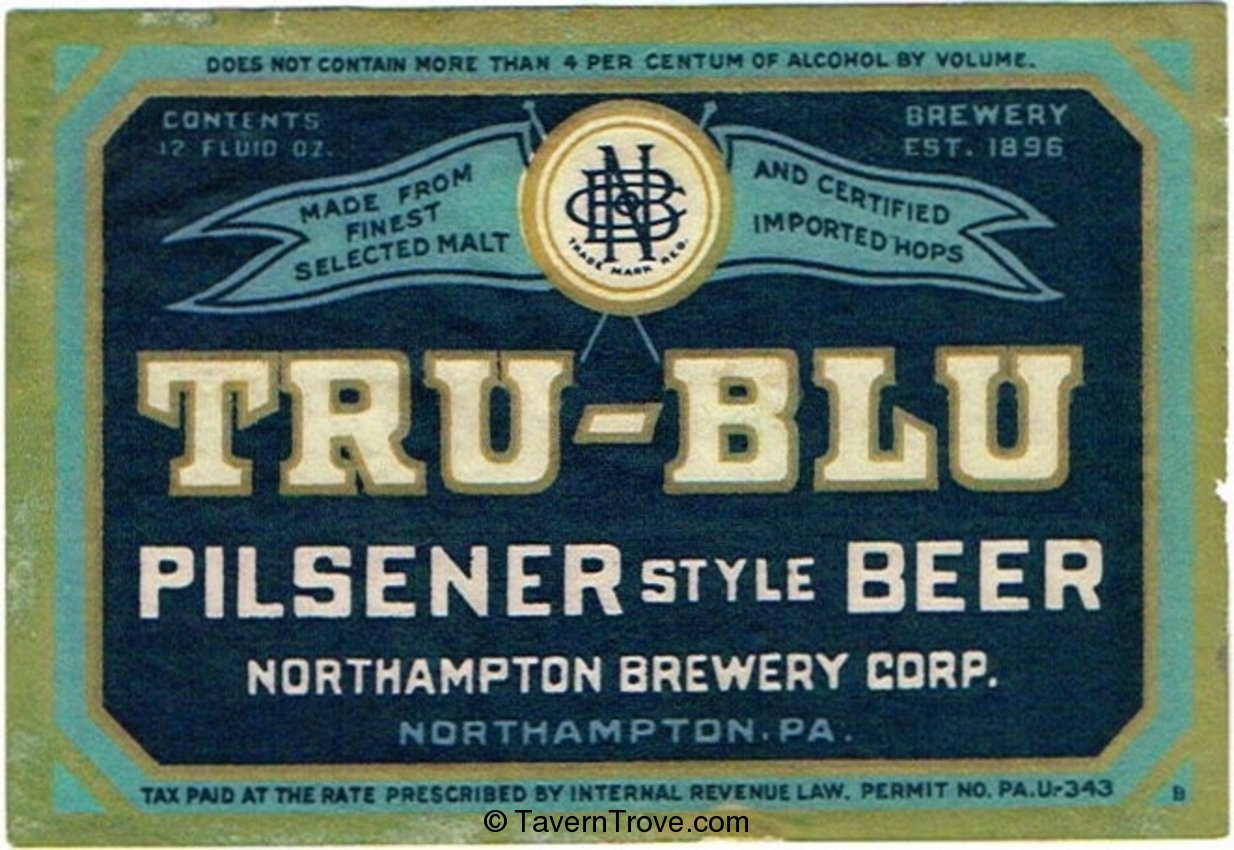 Tru-Blu Pilsener Style Beer 