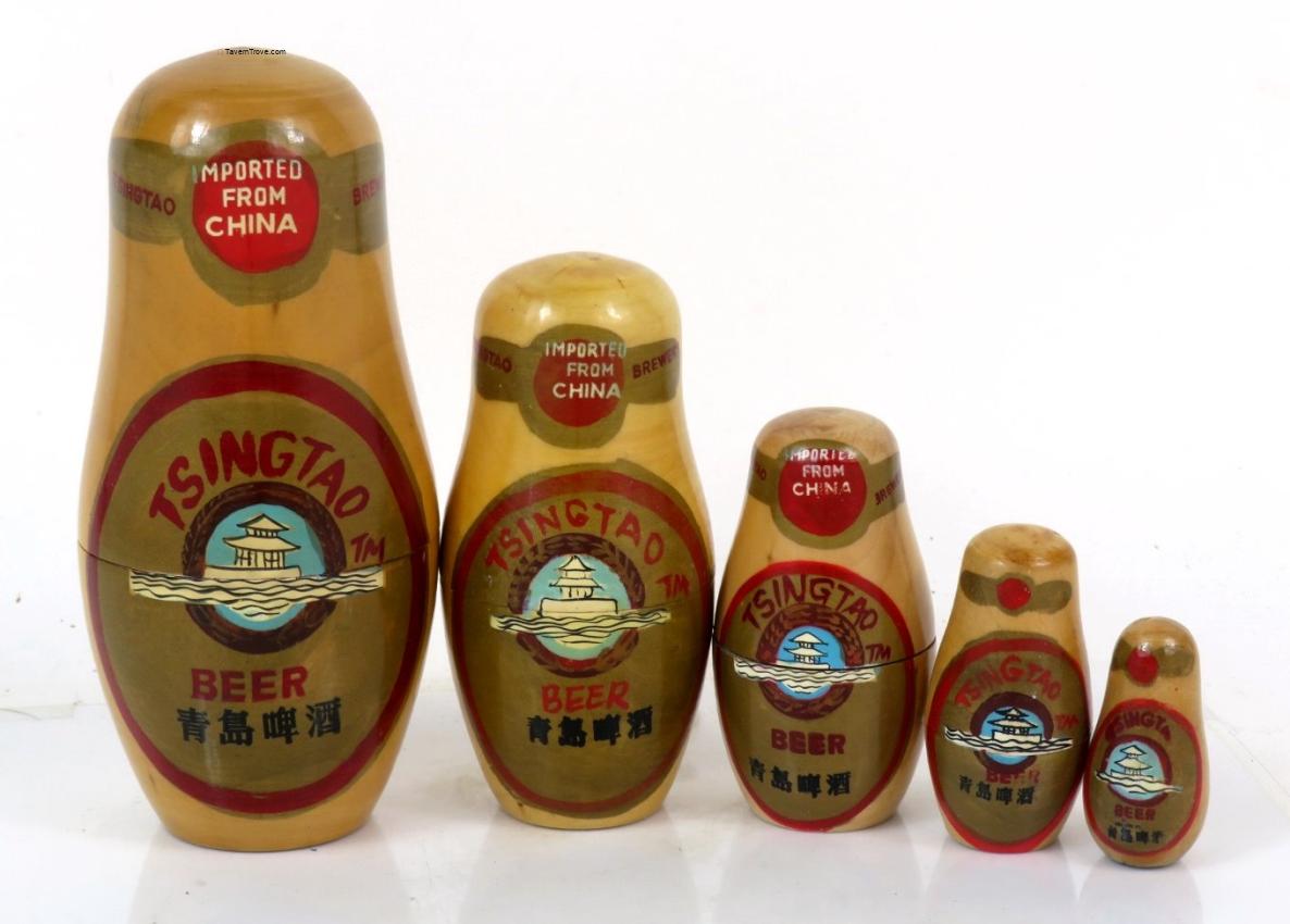 Tsingtao Beer 5 Nesting Dolls