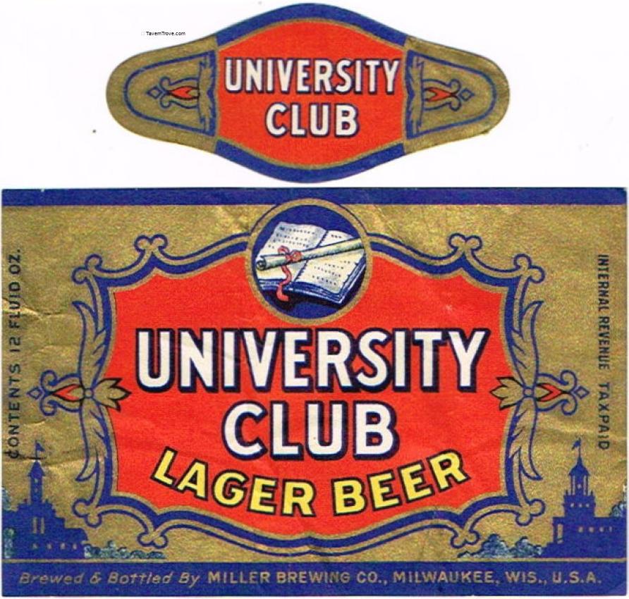 University Club Lager Beer