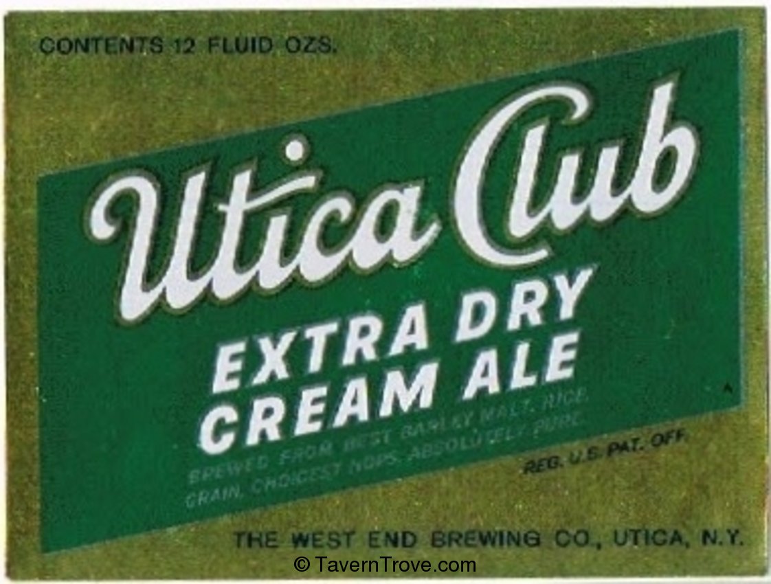 Utica Club Extra Dry Cream Ale