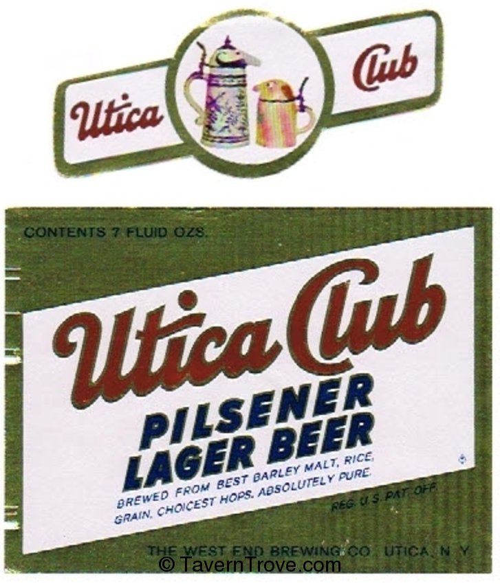 Utica Club Pilsener Lager Beer