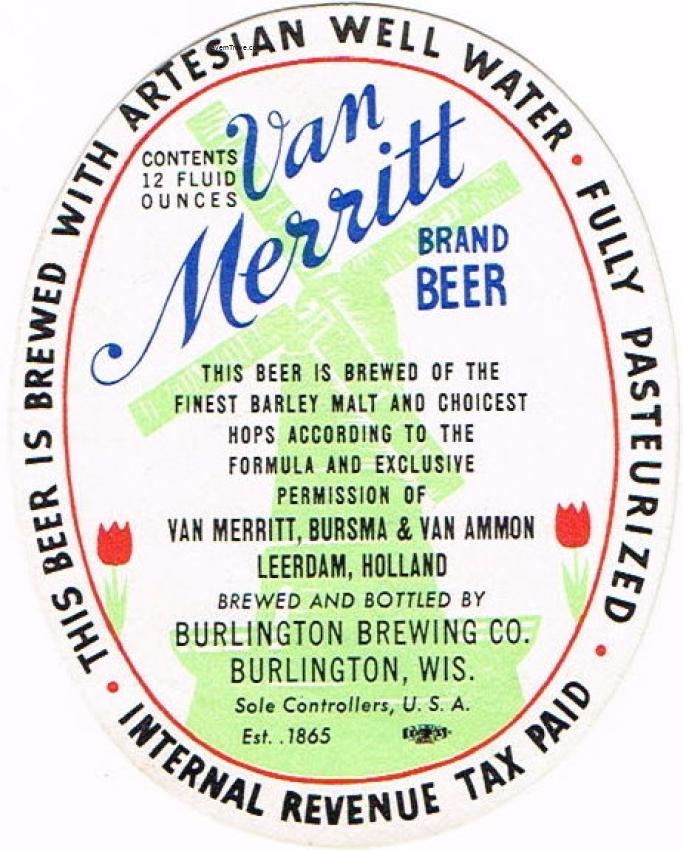 Van Merritt Brand Beer