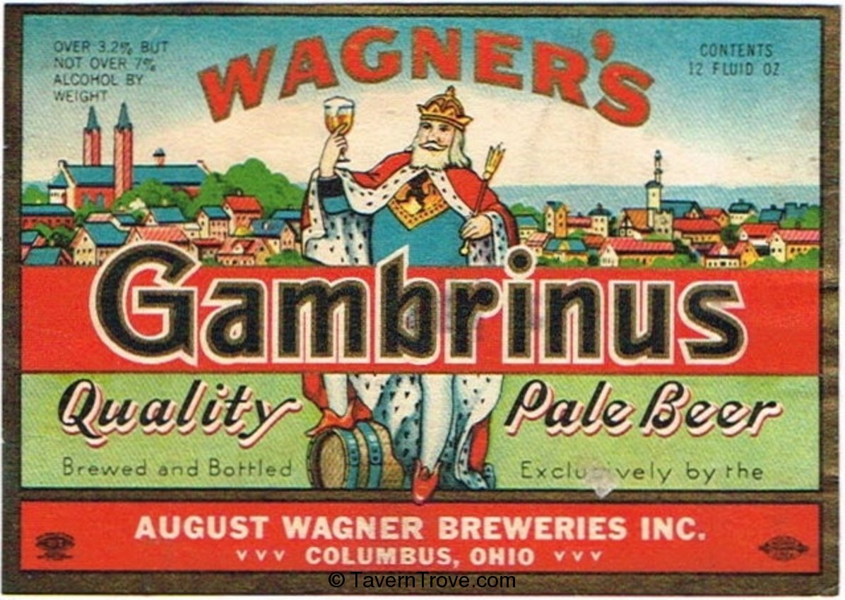 Wagner's Gambrinus Quality Pale Beer