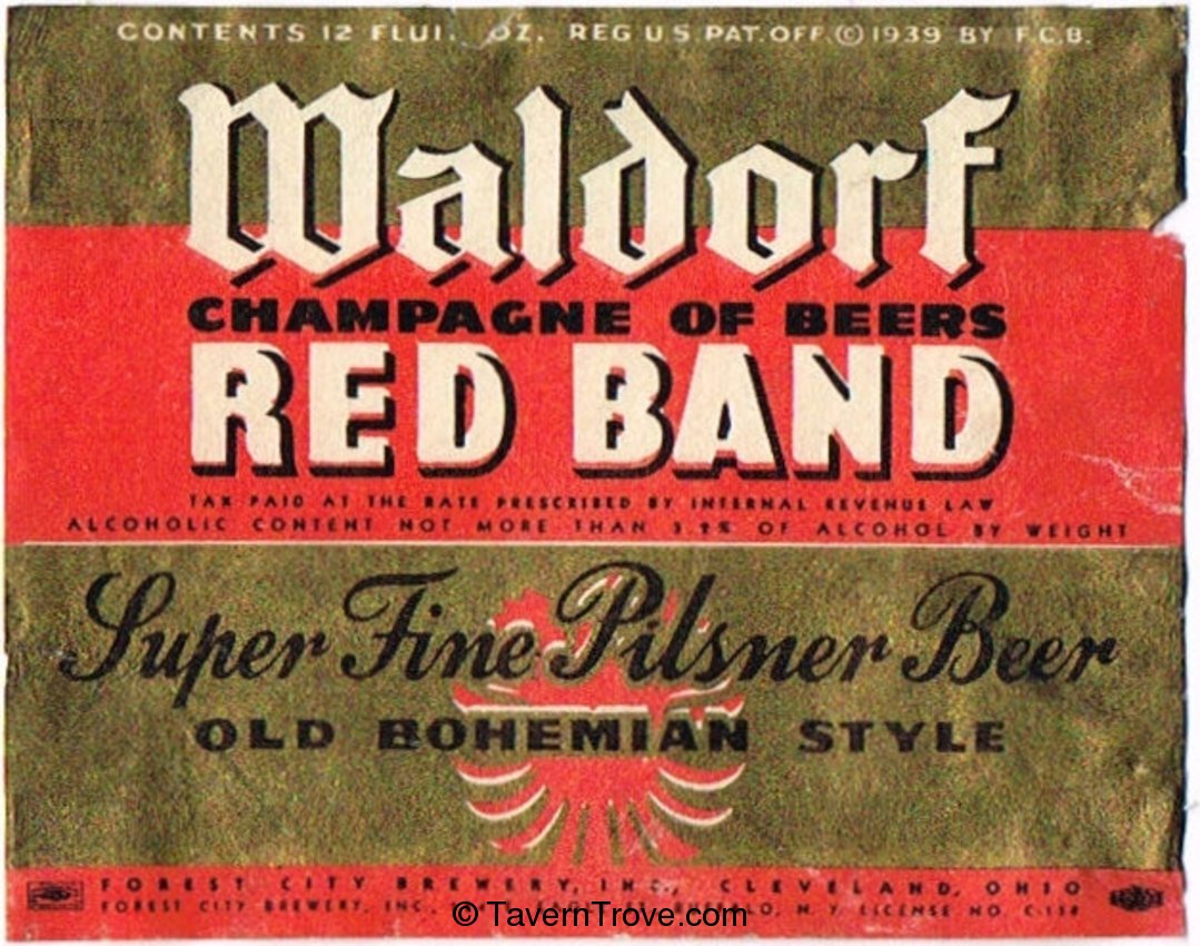 Waldorf Red Band Beer