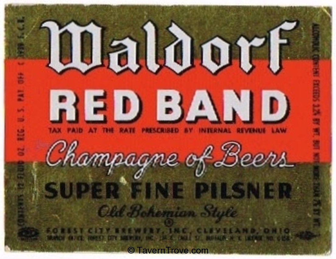 Waldorf Red Band Beer