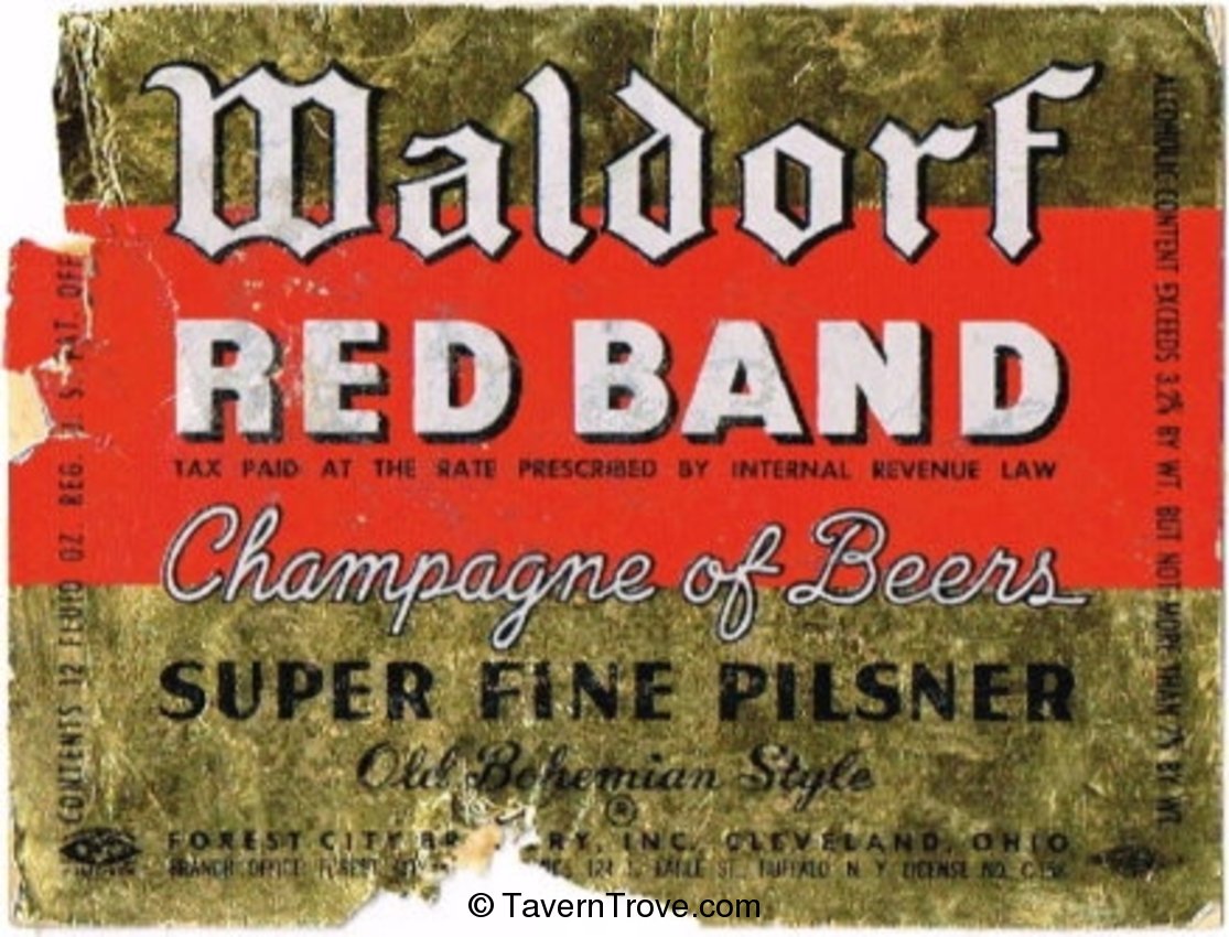 Waldorf Red Band Beer