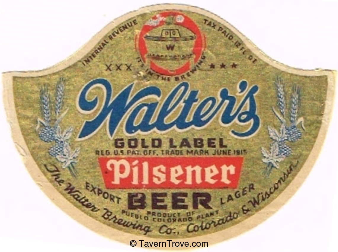 Walter's Pilsener Beer