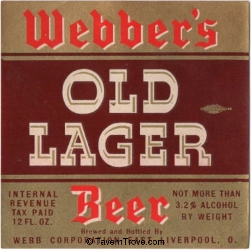 Webber's Old Lager Beer