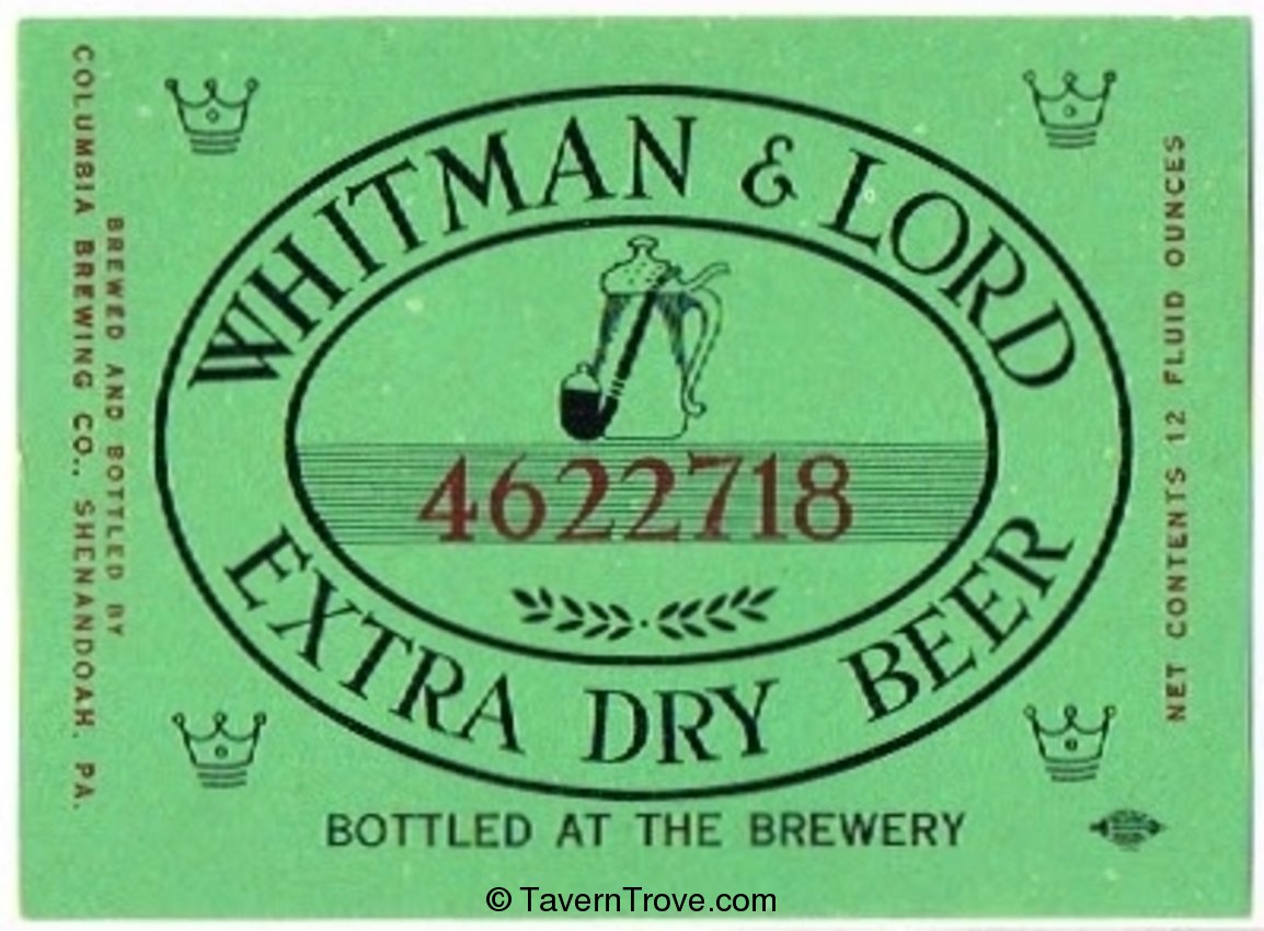 Whitman & Lord Beer