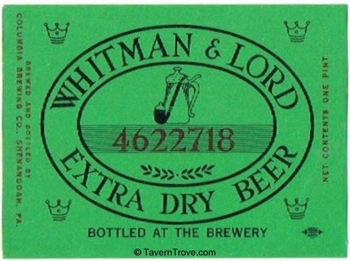 Whitman & Lord Beer