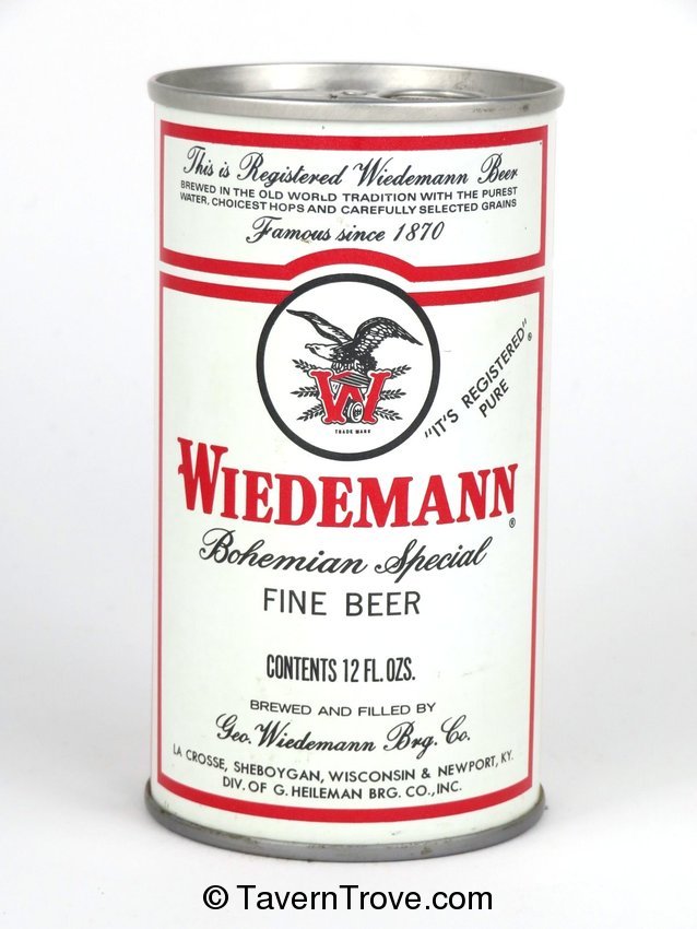 Wiedemann Bohemian Special Beer