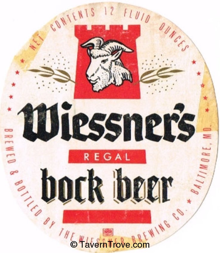 Wiessner's Regal Bock Beer