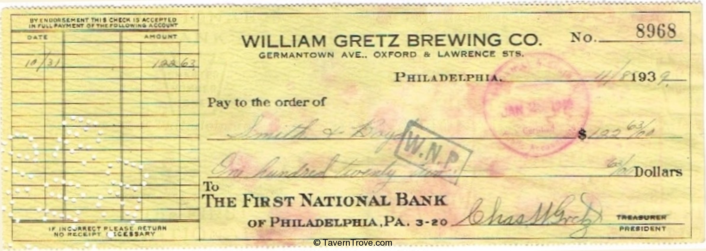 William Gretz Brewing Co.