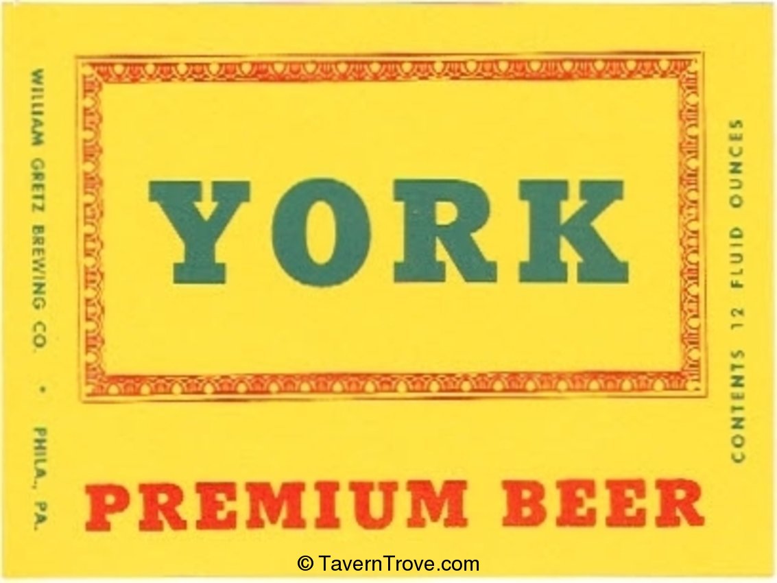 York Premium Beer 