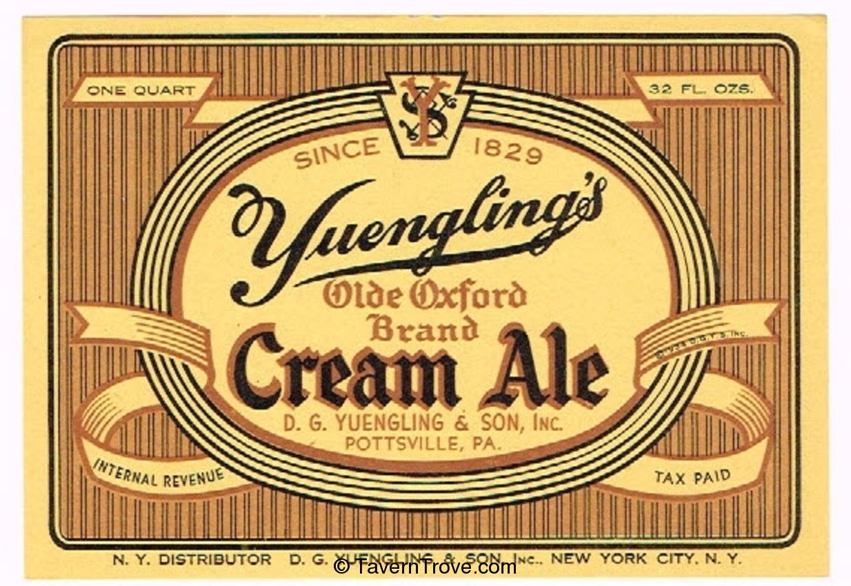 Yuengling's Old Oxford Cream Ale