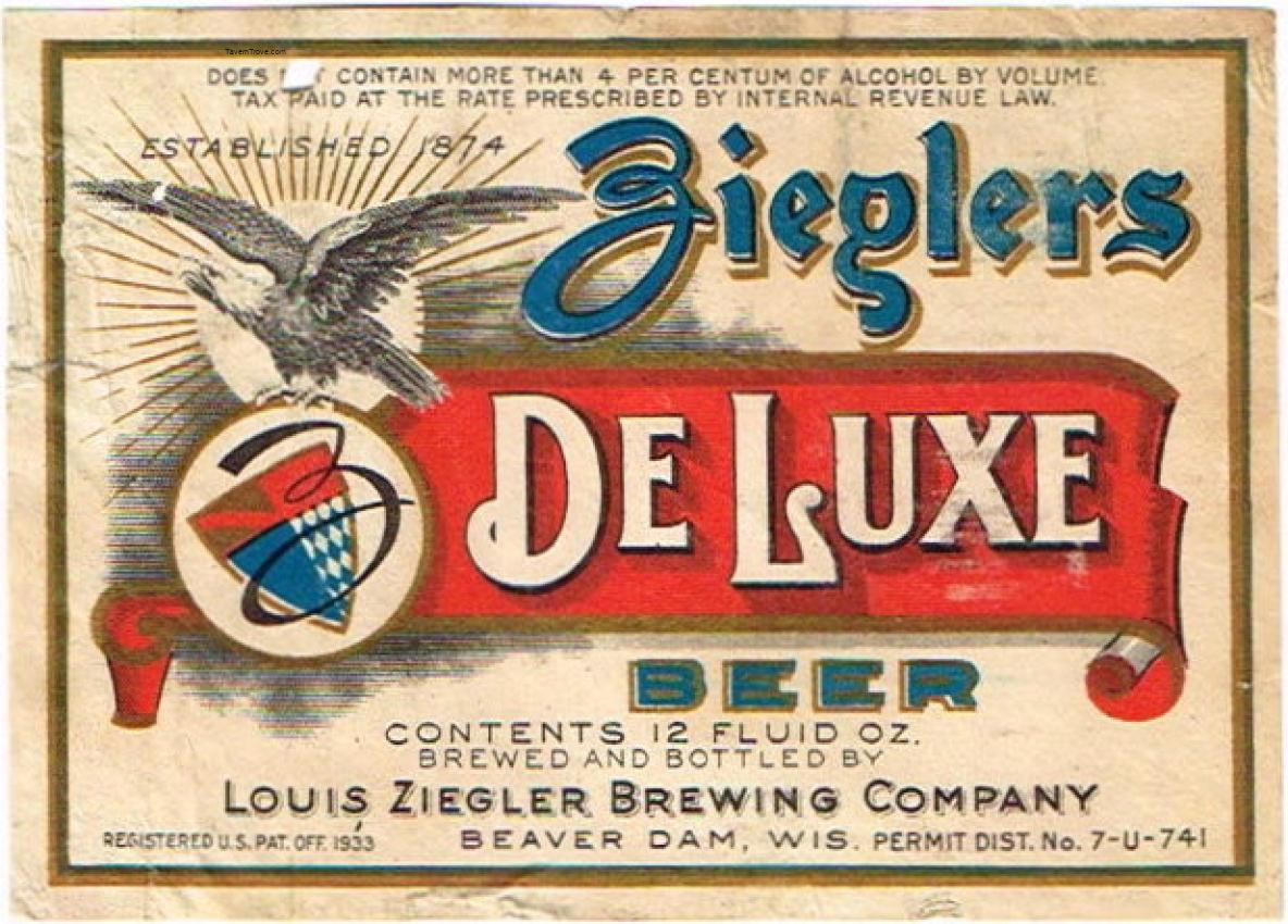 Ziegler's De Luxe Beer