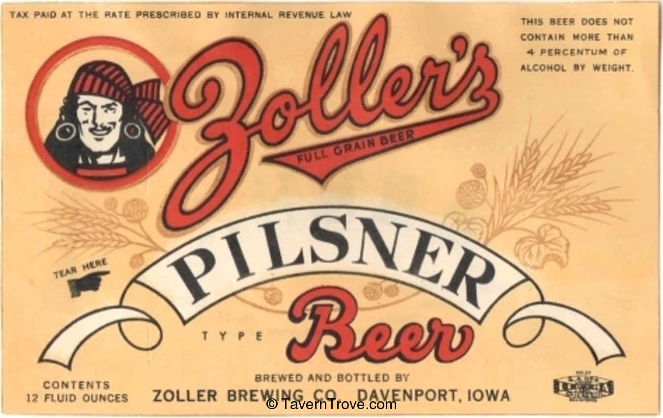 Zoller's Pilsner Beer 