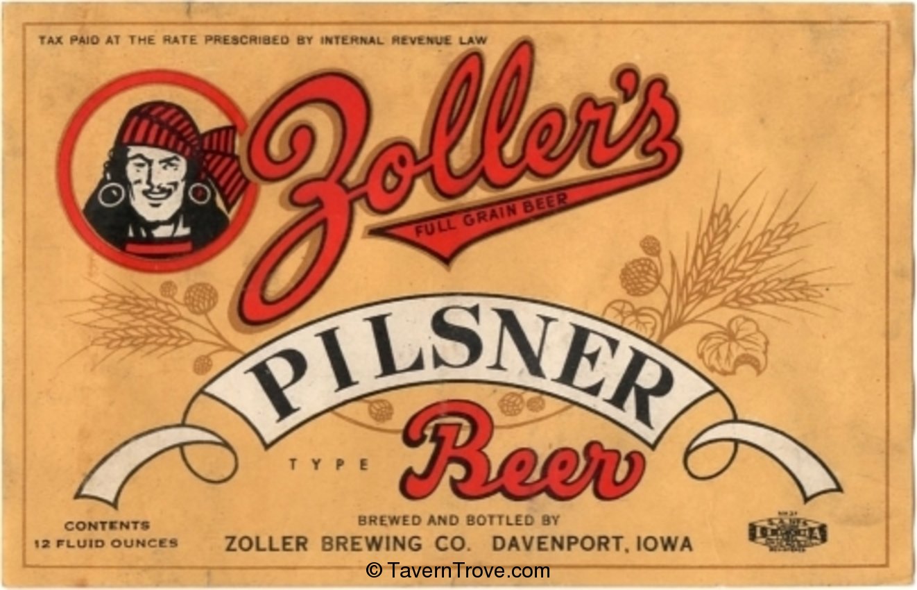 Zoller's Pilsner Beer 