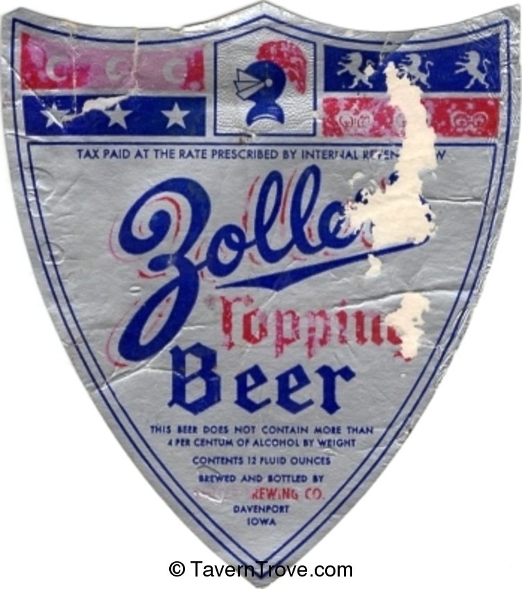 Zoller's Topping Beer 