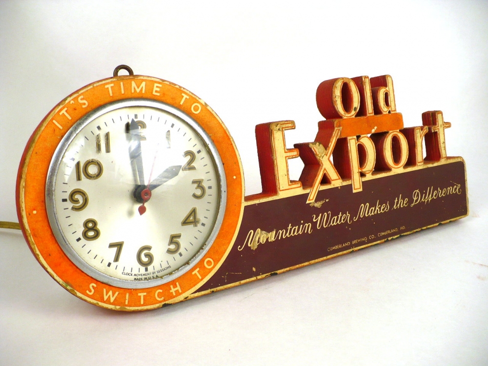 Old Export Beer Clock