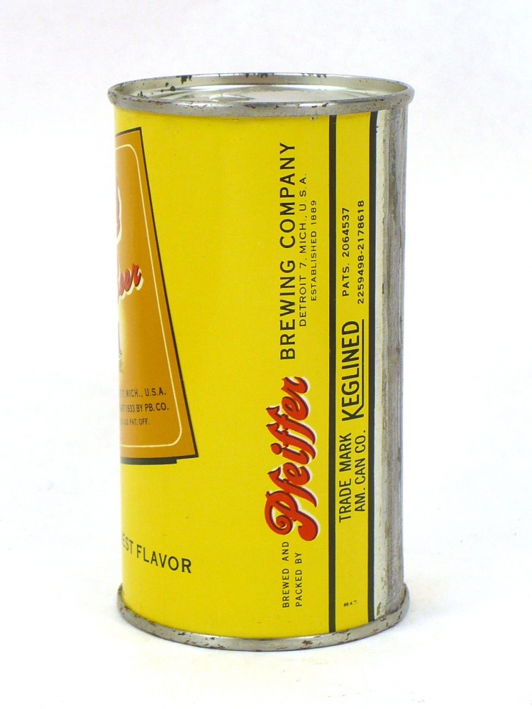 Item #38637 1953 Pfeiffer's Famous Beer (136A) Flat Top Can 113-40.1a