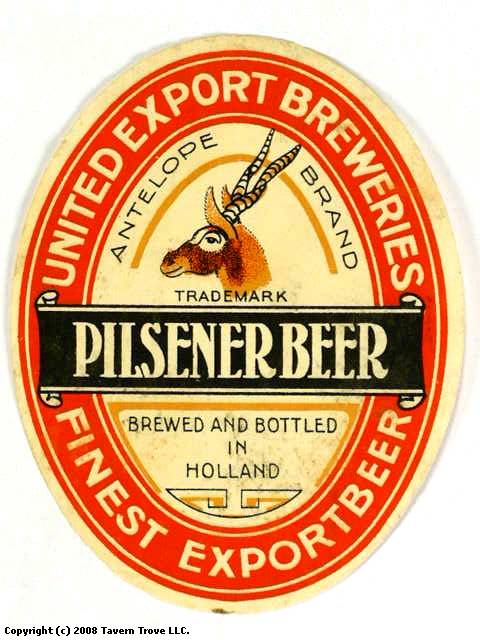 Item #45063 1957 Antelope Brand Pilsener Beer Label