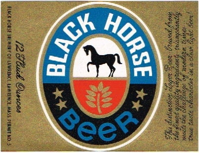 Item #70632 1964 Black Horse Beer Label