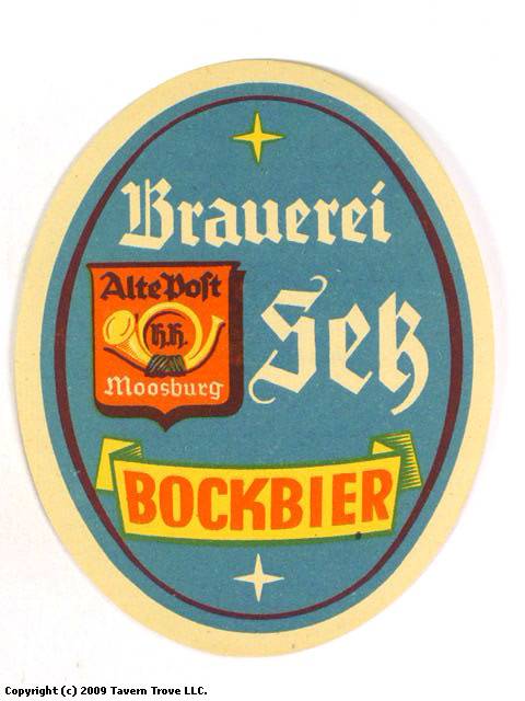 Item #51298 1951 Brauerei Setz Bockbier Label