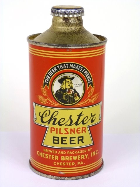 Item Chester Pilsner Beer Cone Top Can