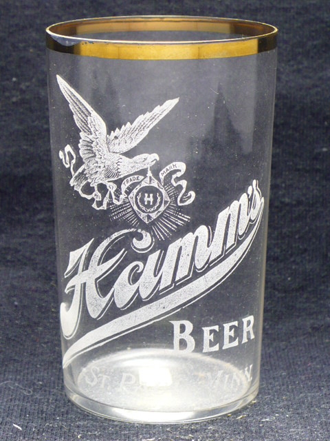 Item 70118 1900 Hamm S Beer Etched Glass