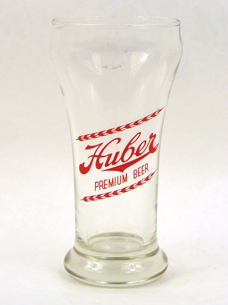 Item #86250 1958 Huber Premium Beer ACL Drinking Glass