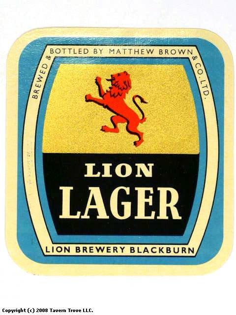 Item #45485 1960 Lion Lager Label