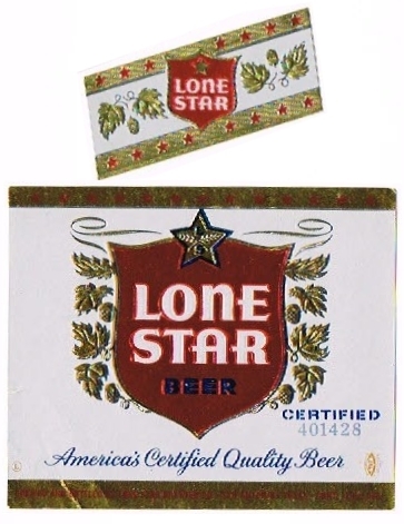 Item #19594 1957 Lone Star Beer Label