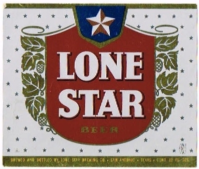 Item #2977 1953 Lone Star Beer Label