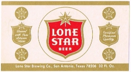 Item #66016 1967 Lone Star Beer Label