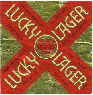 Vintage newest 1950s Lucky lager beer