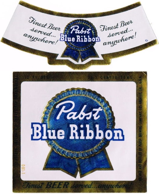 Item #44453 1955 Pabst Blue Ribbon Beer Label