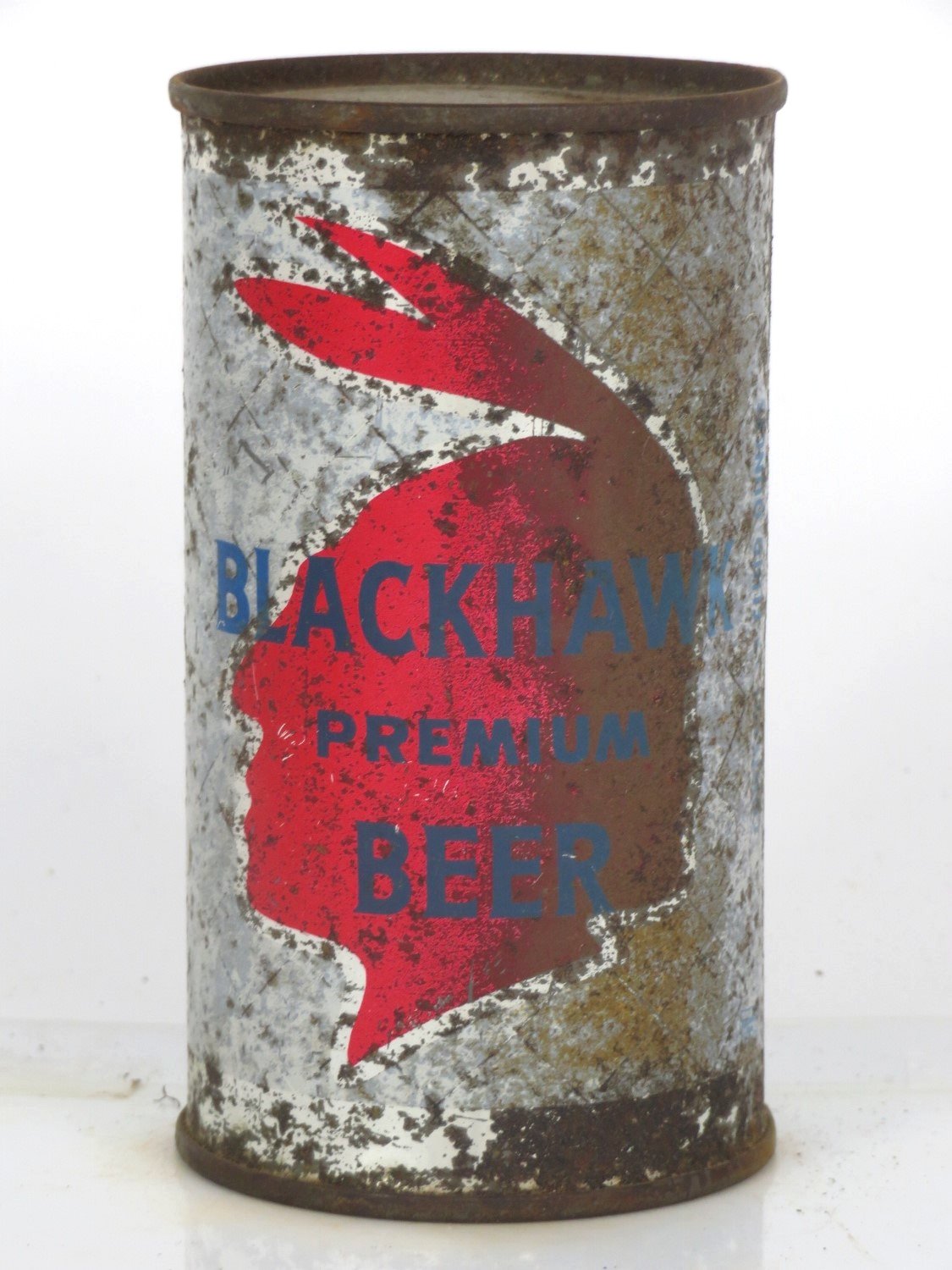 Item #20654 1958 Blackhawk Premium Beer Flat Top Can 38-35