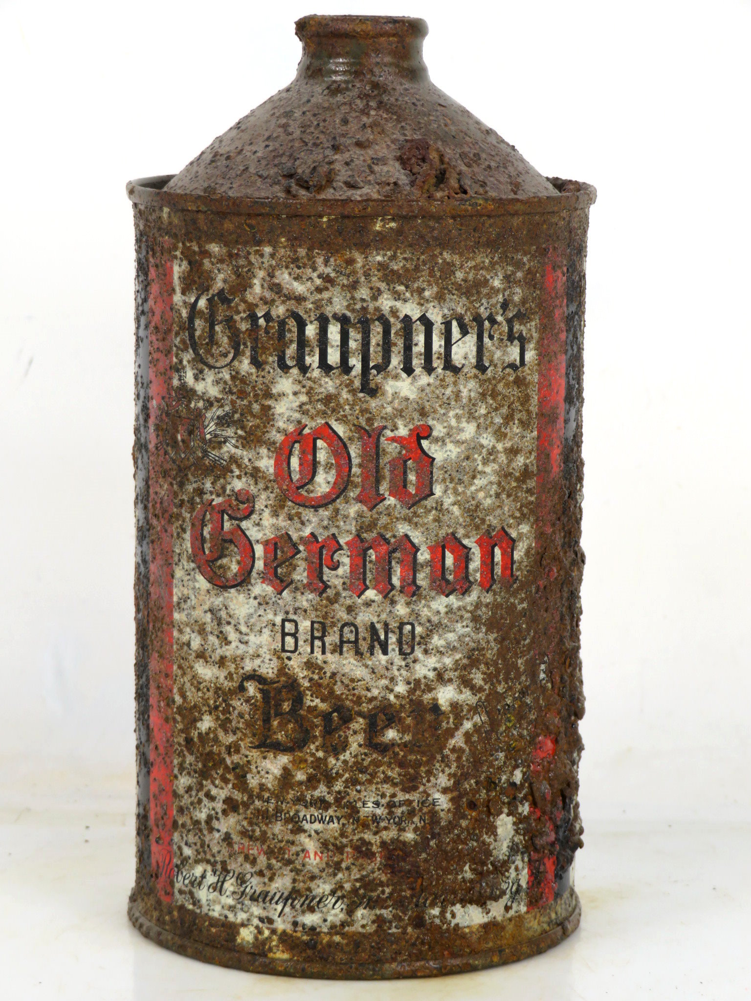 Item #100203 1938 Graupner's Old German Beer Can 211-08